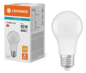 Bec LED CLASSIC A60 E27/8W/230V 2700K - Ledvance
