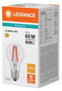 Bec LED CLASSIC FILAMENT A60 E27/7W/230V 2700K - Ledvance