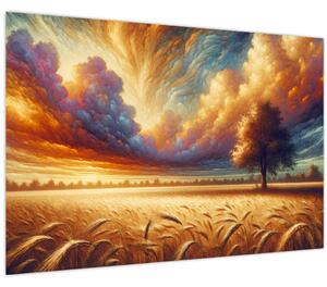 Tablou – Arbore pe câmp (90x60 cm)