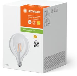 Bec LED Globe Classic cu filament G125 E27, 4W, 230V, 2700K - Ledvance