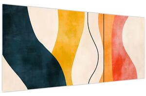 Tablou - Ilustrație colorată minimalistă II. (120x50 cm)