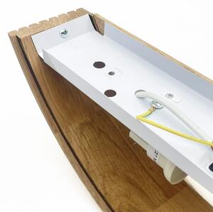 Brilagi - Aplică de perete LED CARVALHO MODERN 3xE27/60W/230V stejar