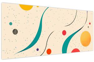 Tablou - Ilustrație colorată minimalistă (120x50 cm)