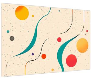 Tablou - Ilustrație colorată minimalistă (90x60 cm)