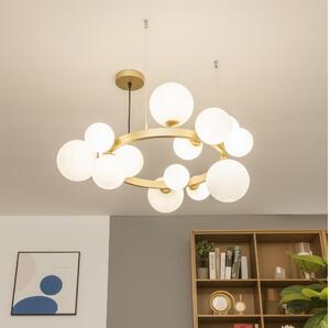 Lustră LED pe cablu Brilagi MILLA 15xG9/3W/230V auriu/alb