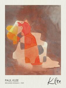 Reproducere Reclining Woman (1929), Paul Klee