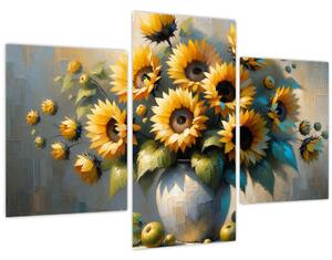 Tablou – Vază cu floarea-soarelui (90x60 cm)