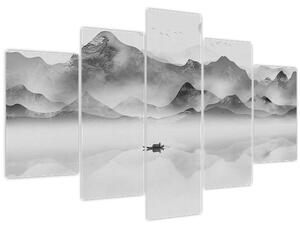 Tablou - Lac japonez (150x105 cm)