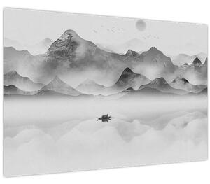 Tablou - Lac japonez (90x60 cm)