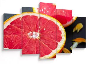Tablou cu grapefruit tăiat (150x105 cm)