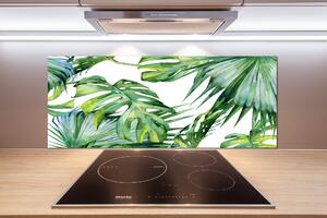 Panou perete bucătărie frunze tropicale