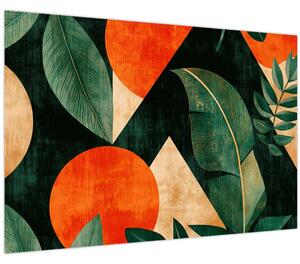 Tablou - Motive naturale geometrice II. (90x60 cm)