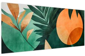 Tablou - Motive naturale geometrice (120x50 cm)
