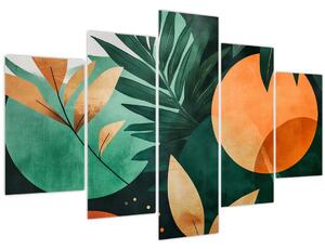 Tablou - Motive naturale geometrice (150x105 cm)