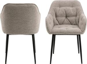 Scaun de dining Brooke bouclé, bej
