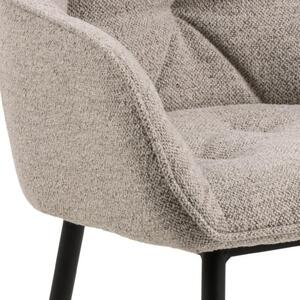 Scaun de dining Brooke bouclé, bej
