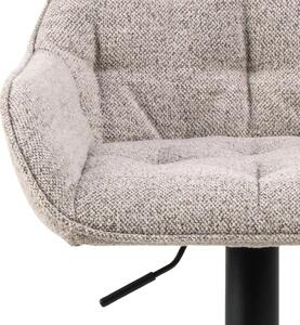 Scaun de bar Brooke bouclé, bej