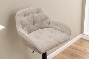Scaun de bar Brooke bouclé, bej