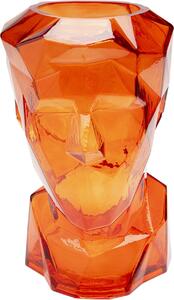 Vaza Prisma Face Portocaliu 30 cm