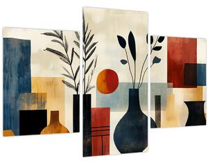 Tablou - Vaze cubiste (90x60 cm)