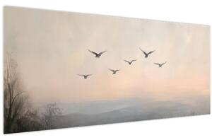 Tablou - Stol de păsări (120x50 cm)