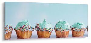 Tablou cu cupcakes (120x50 cm)