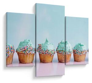 Tablou cu cupcakes (90x60 cm)