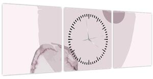 Tablou - Minimalism violet N⁰2 (cu ceas) (90x30 cm)