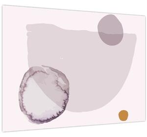 Tablou pe sticlă - Minimalism violet N⁰2 (70x50 cm)