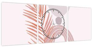 Tablou - Minimalism violet N⁰1 (cu ceas) (90x30 cm)