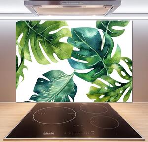 Panou perete bucătărie frunze tropicale