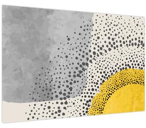 Tablou - pictură abstractă de plajă N⁰3 (90x60 cm)