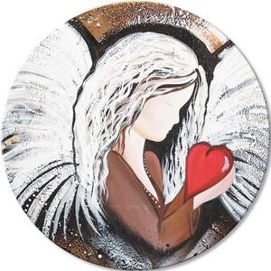 Picturi rotunde cu acrilic Gardianul inimii | different dimensions