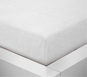 Cearșaf de pat Lux din frotir alb, 180 x 200 cm, 180 x 200 cm