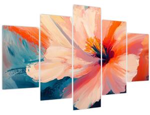 Tablou - Floare pictată (150x105 cm)
