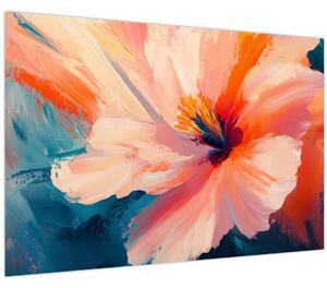 Tablou - Floare pictată (90x60 cm)