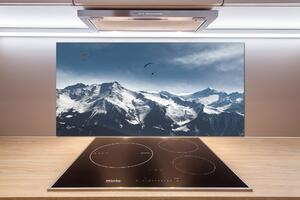 Panou perete bucătărie parapantism Alpi