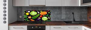 Panou perete bucătărie legume colorate