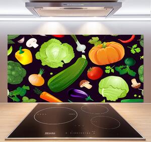 Panou perete bucătărie legume colorate