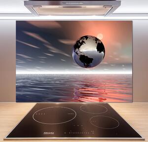 Panou sticlă decorativa bucătărie Planeta Pământ