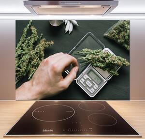 Panou sticlă decorativa bucătărie marijuana topuri