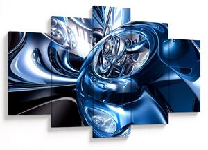 Tablou cu abstracție - cercuri (150x105 cm)