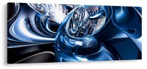 Tablou cu abstracție - cercuri (120x50 cm)