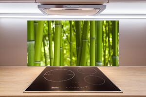 Panou sticlă decorativa bucătărie Bambus