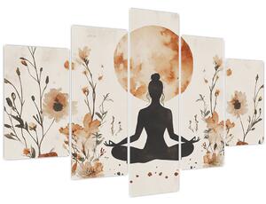 Tablou - Yoga Portocalie (150x105 cm)