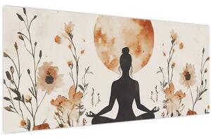Tablou - Yoga Portocalie (120x50 cm)
