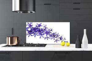 Panou sticla bucatarie Flori Floral violet