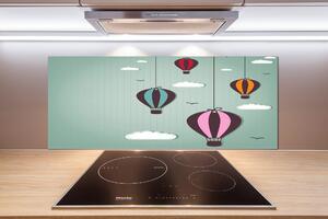 Panou sticlă decorativa bucătărie baloane care zboară