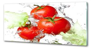 Panou sticlă bucătărie Tomate și salată