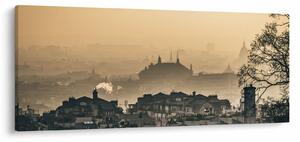 Tablou - Orașul în ceață (120x50 cm)